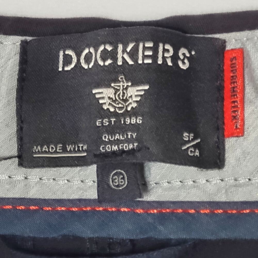 NWT Mens Dockers Ultimate Short Supreme Flex Black Shorts Smart Series Size: 36 - Picture 6 of 13